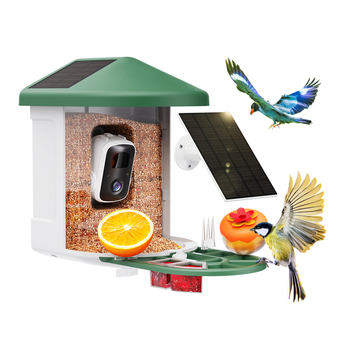 Conico Smart Bird Feeder with Camera, WiFi Bird Watching Camera, AI Recognition, 1080p HD, Solar Powered, Motion Sensor, Gift for Bird Lovers
